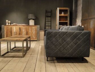 leren 4 zitter grijs