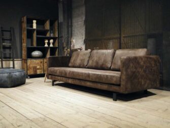 industriele leren bank