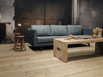 4 zits bank leer groen