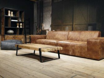 grote 5 zits bank leer