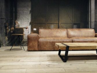 grote 5 zits bank leer