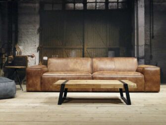 grote 5 zits bank leer