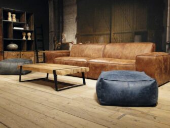 grote 5 zits bank leer