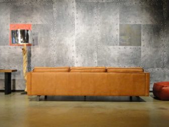 grote 5 zits bank cognac