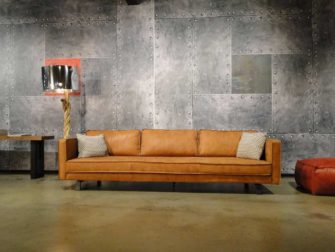 grote 5 zits bank cognac