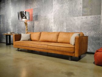 grote 5 zits bank cognac