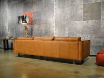 grote 5 zits bank cognac