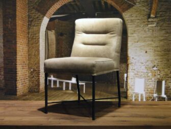 leren Eetkamerstoel Avignon - leer taupe