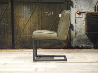 dikke leren eetkamerstoel