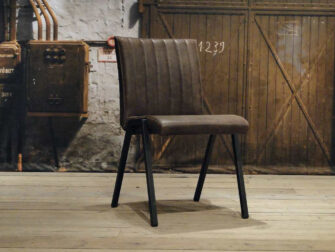 industriele Eetkamerstoel Vertou vertical - leer brown