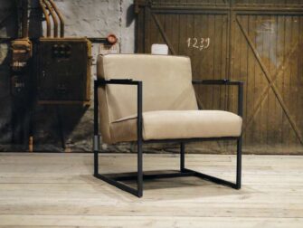 industriele leren fauteuil