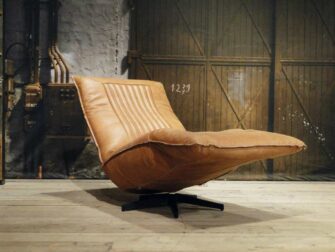 leren relax fauteuil cognac