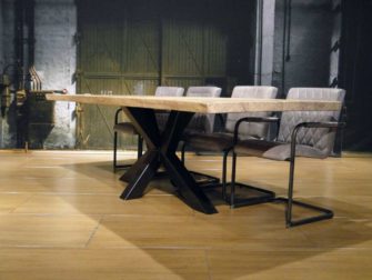 industriele boomstamtafel eiken