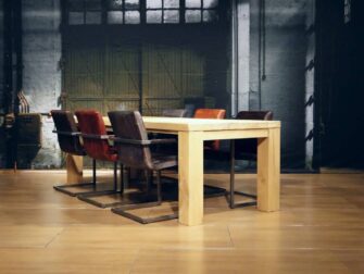 Tafel Campo - 240x100 ultra matte lak 6cm dik balkenblad