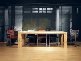 Tafel Campo - 240x100 ultra matte lak 6cm dik balkenblad