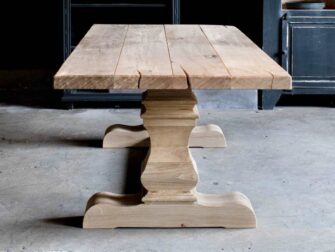 massief eiken kloostertafel