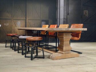 massief eiken kloostertafel ingar