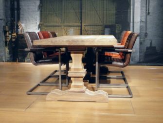 massief eiken kloostertafel