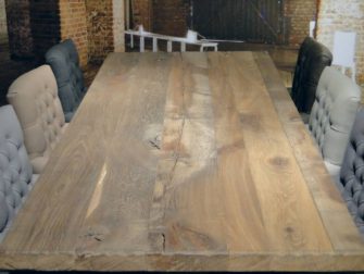 eiken kloostertafel massief