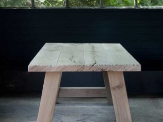massief eiken eettafel paysan