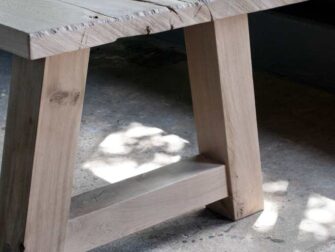 massief eiken eettafel paysan