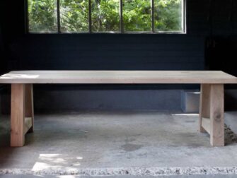 massief eiken eettafel paysan