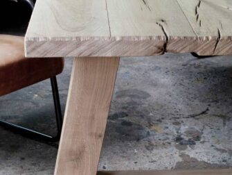 massief eiken eettafel paysan