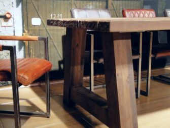 oud eiken eettafel paysan