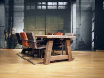 oud eiken eettafel paysan