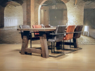 oud eiken eettafel paysan