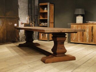 3 meter eiken kloostertafel