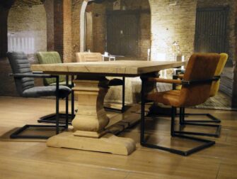 massief eiken kloostertafel ingar