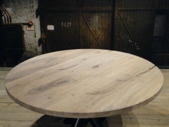 ronde industriele eiken tafel