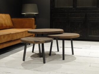 ronde salontafel set van 3