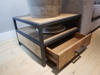 teak salontafel met lade