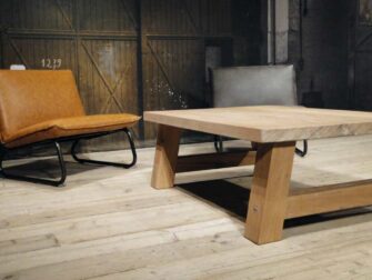 robuuste eiken salontafel