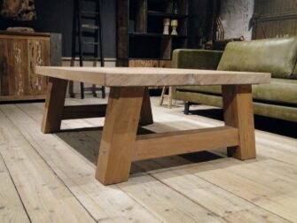 robuuste eiken salontafel