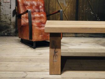 robuuste eiken salontafel