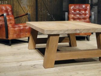 robuuste eiken salontafel