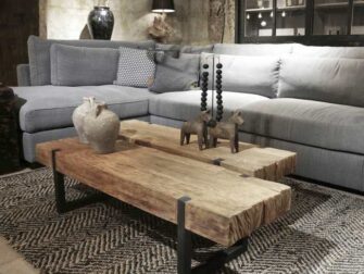 teak salontafel ferro 140x40cm