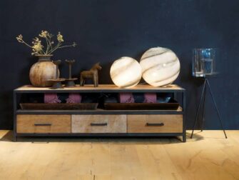 industrieel tv meubel met laden