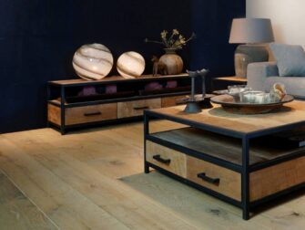 industrieel tv meubel met laden