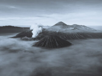 Mount Bromo and volcanoes in Indonesia