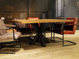 vierkante industriele tafel