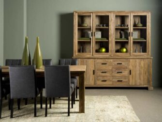 vitrinekast oud teak